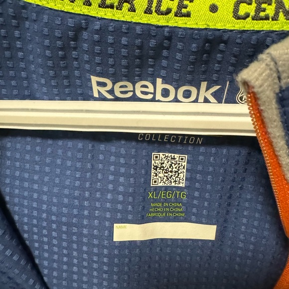 Men’s Reebok Edmonton Oilers Pullover Windbreaker - Picture 4 of 5